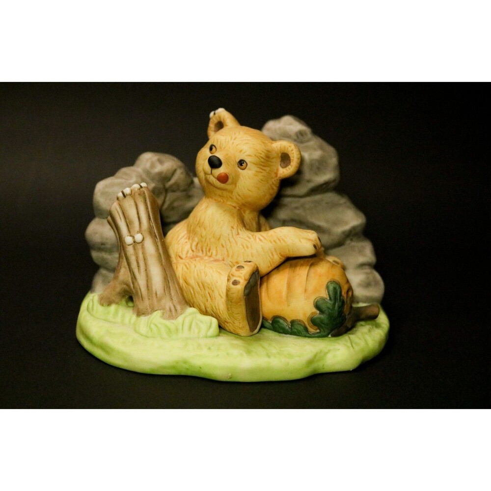 Woodland Surprise BEAR, Handpainted